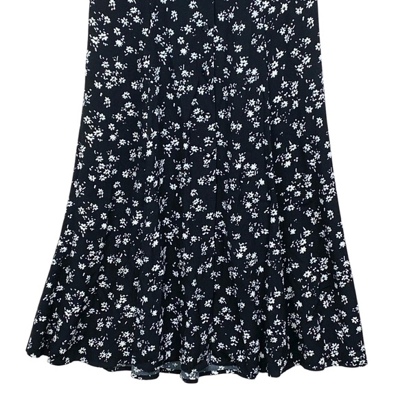 REFORMATION Locklin Floral Print Dress in Black Sz 4 Cottagecore Feminine Midi - Picture 6 of 15